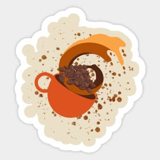 Little Great Wave of Pumpkin Spice Sticker